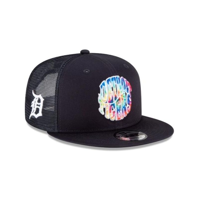 Detroit Tigers Gorra | New Era MLB Groovy 9fifty Snapback Cap Mexico - Azules
